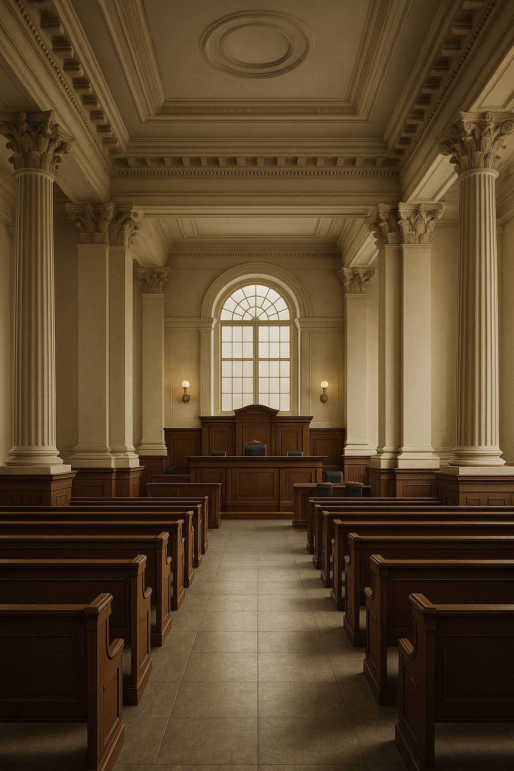 Illustration of an Indian courtroom interior representing Patna High Court decision on service tax writ dismissal