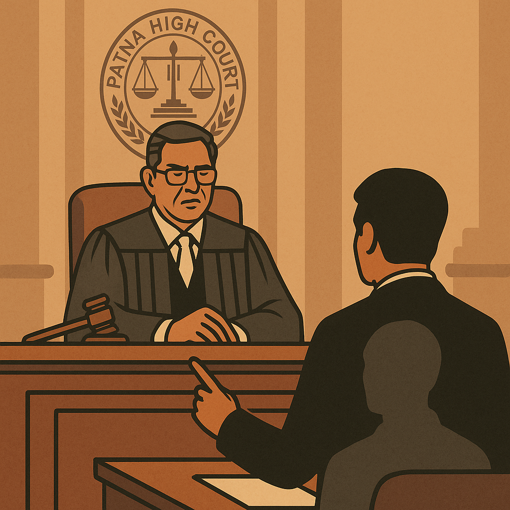 Illustration representing Patna High Court judgment on blacklisting without notice and the civil impact on contractors