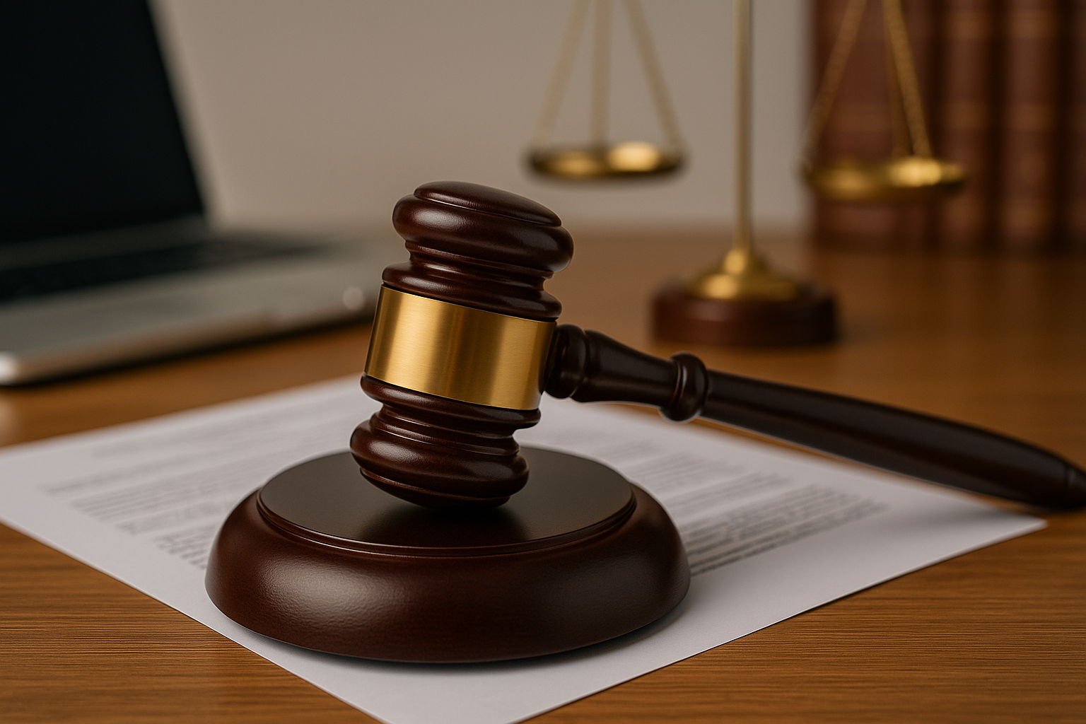 Courtroom illustration of contractor debarment dispute decided by Patna High Court