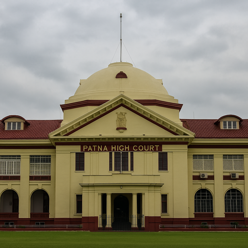 “Front view of Patna High Court building representing judgment on BPSC judicial exam answer key dispute”