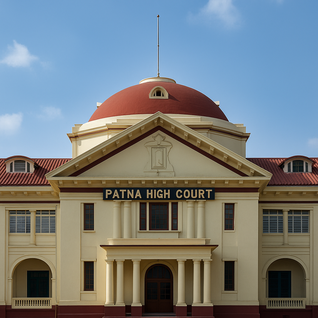 “Front view of Patna High Court building symbolizing judgment on industrial subsidy under Bihar Industrial Incentive Policy 2011”