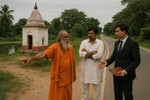 पटना उच्च न्यायालय का निर्णय: बिहार में मठ की ज़मीन पर बनी सड़क के मुआवज़े की माँग खारिज – 2022 Indian religious property dispute over land used for public road in Bihar, symbolizing Patna High Court judgment on Math land compensation case.